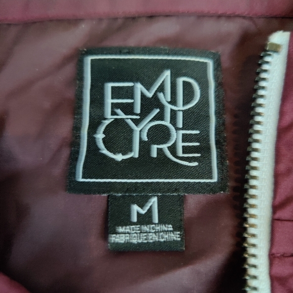 Y2K Empyre Jacket Purple Aztec Windbreaker Full Zip Hooded Coat Women's Med VTG - Picture 3 of 9